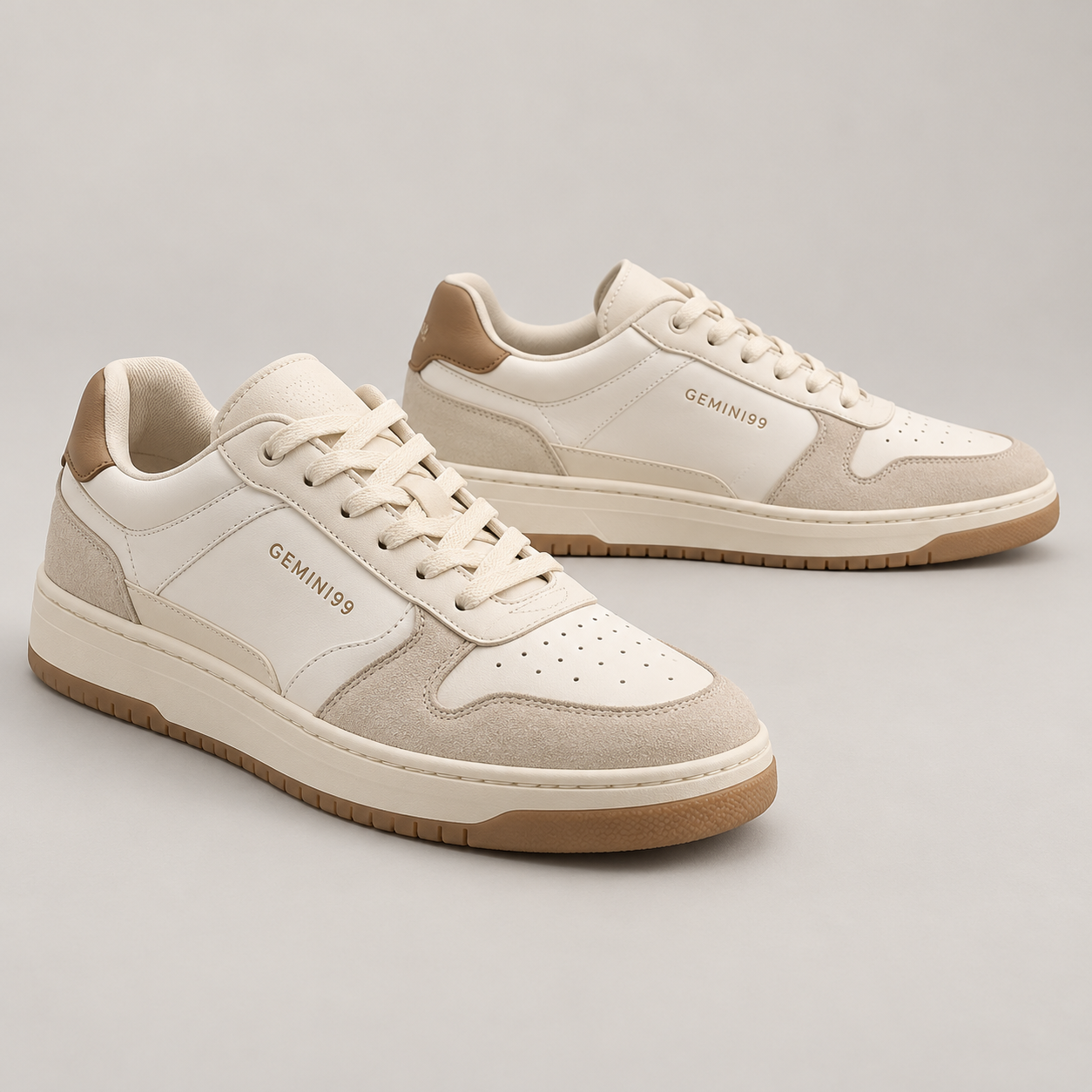 GEMINI99 Sneakers Low Cream